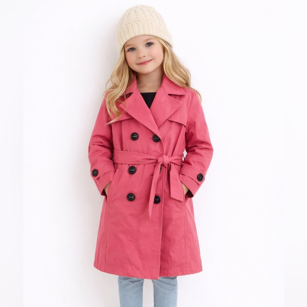 Cinzia Rocca little girls pink trench NEW